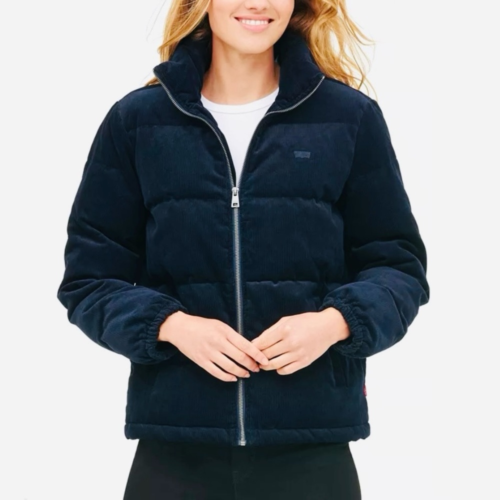 NWOT Women's Levi's Corduroy Puffer Jacket - Picture 1 of 7